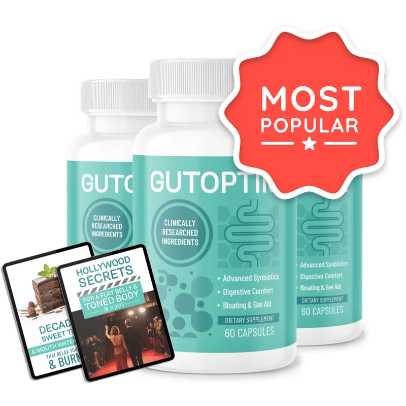 GutOptim Longevity & Vitality Health — 3 Bottle / 90 Day Pack