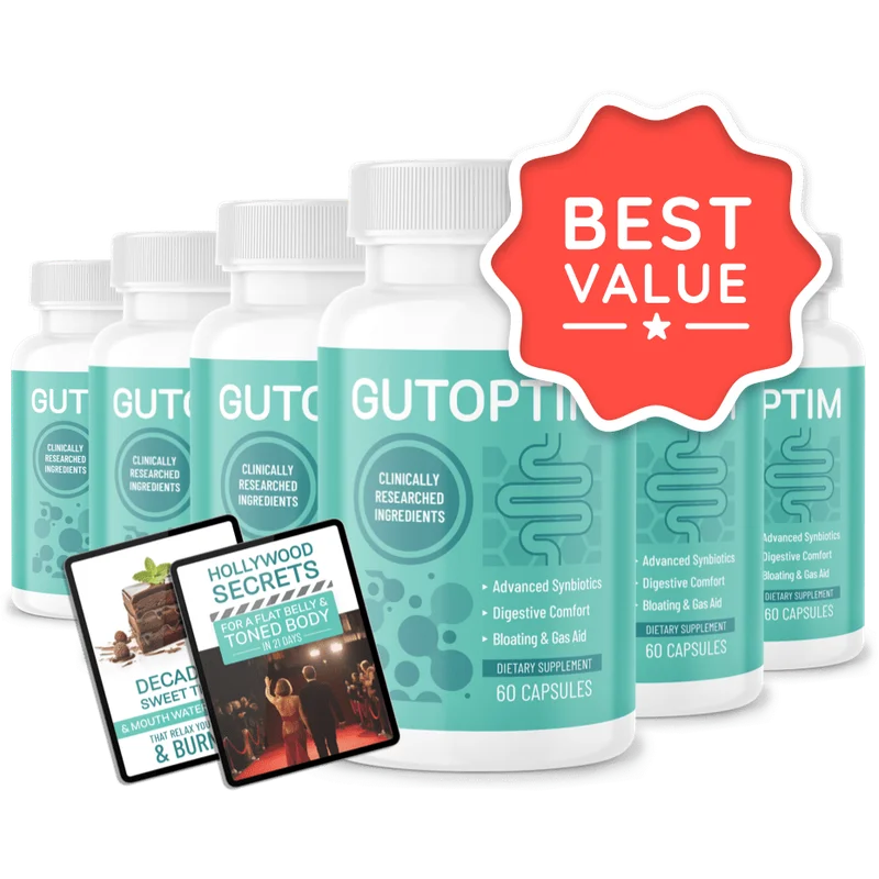 GutOptim Longevity & Vitality Health — 6 Bottle / 180 Day Pack